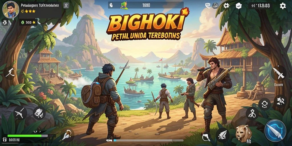 Tampilan menakjubkan dari gameplay BIGHOKI di dunia terbuka.