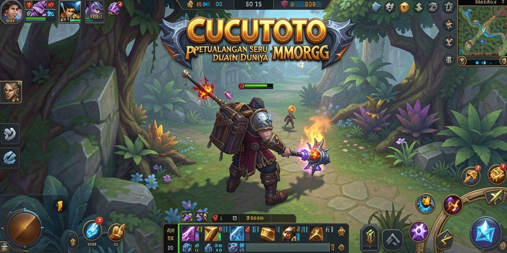 Tampilan gameplay seru dalam CUCUTOTO dengan aksi mendebarkan.