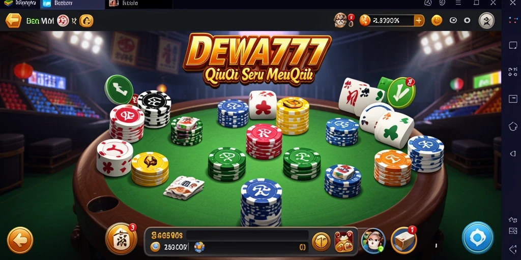 Gameplay menarik DEWA777 dengan suasana permainan QiuQiu.