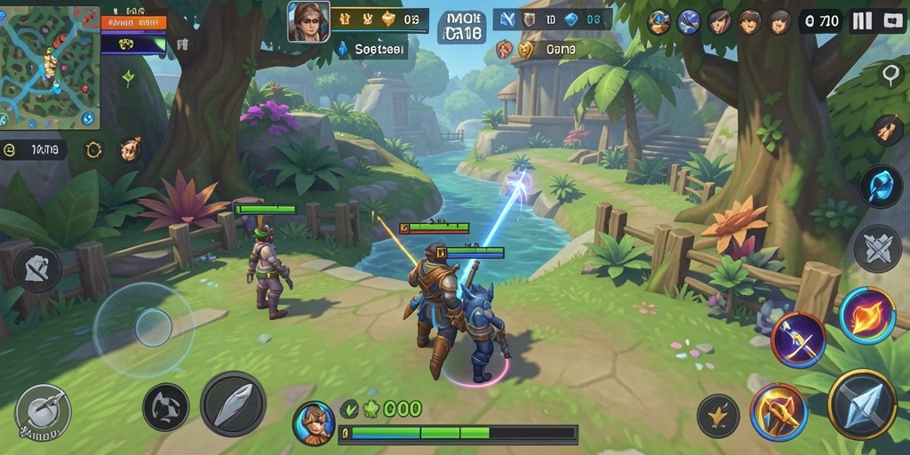 Tangkapan layar menampilkan gameplay seru dan menyenangkan dari MG108.
